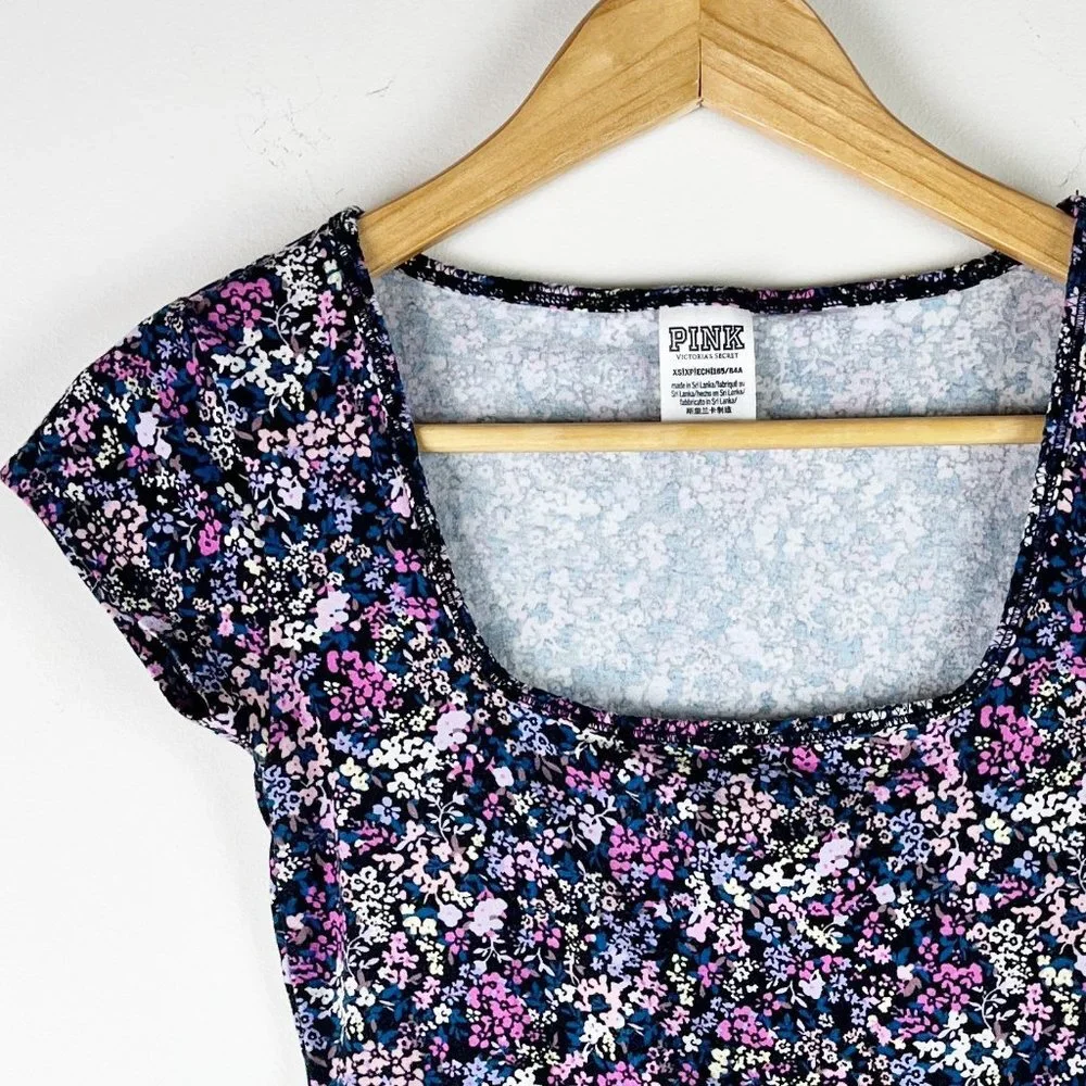 2/$30 VS Pink Floral Body Suit XS - Picture 4 of 5